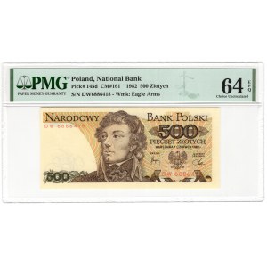 500 złotych 1982, seria DW