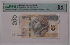 200 zloty 2021, CY series - rarer transitional series