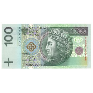 100 złotych, 1994, Seria YK - seria zastępcza