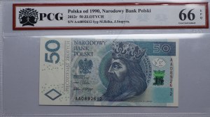 Third Republic, 50 zloty 2012, AA series