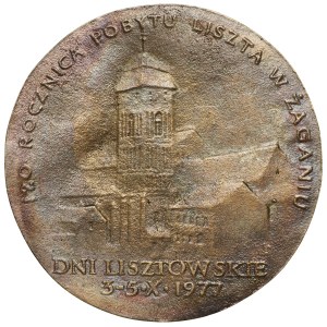 Polska, Medal z okazji 120. rocznicy pobytu Ferenca Liszta w Żaganiu 1977