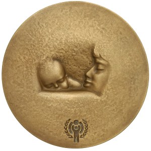 Medal, J. Markiewicz, Motherhood 1979