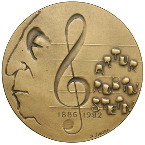 Medal, Artur Rubinstein 1886-1982, Wielkiemu Muzykowi Towarzystwo Przyjaciół Łodzi, 1984
