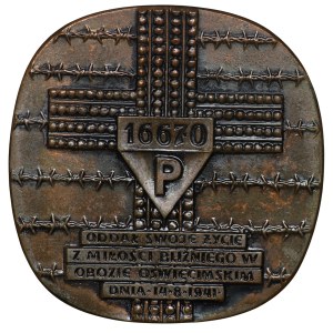 Medal, O. Maksymilian Maria Kolbe, Franciszkanin