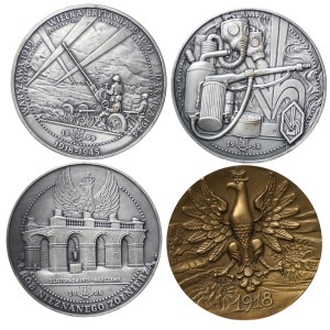 III RP, medale TWO - zestaw 4 sztuk