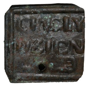 Żeton dominalny, CIĄGŁY DZIEŃ, litery ? /D, XIX wiek