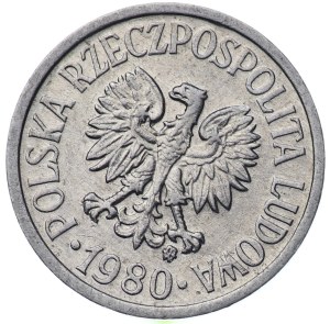 People's Republic of Poland, 10 pennies 1980 - twist.