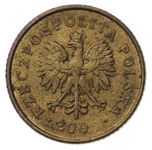 III RP, 1 grosz 200 (5?) - zapchany stempel