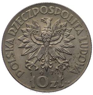 People's Republic of Poland, 10 zloty 1971, CuNi sample - FAO Fiat Panis