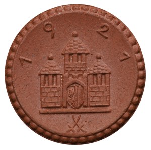 Germany, Freiberg, 50 Pfennig 1921, Porcelain
