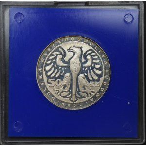 PRL, 50 złotych 1972, próba SREBRO - Fryderyk Chopin