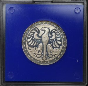 People's Republic of Poland, 50 zloty 1972, sample SILVER - Frederic Chopin