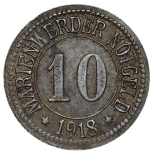 Kwidzyn (Marienwerder), 10 fenig 1918