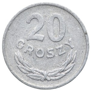 PRL, 20 groszy 1981 - odwrotka