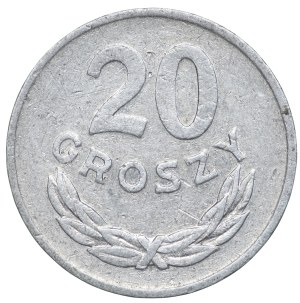 People's Republic of Poland, 20 pennies 1981 - reverse side