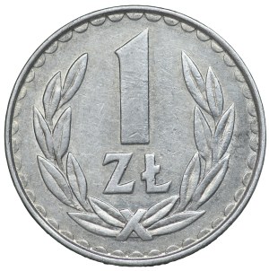 PRL, 1 zloty 1984 - reverse side