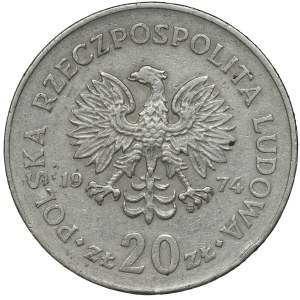 People's Republic of Poland, 20 gold 1974, Nowotko - 