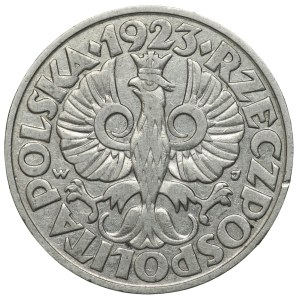 II RP, 50 groszy 1923 - double die