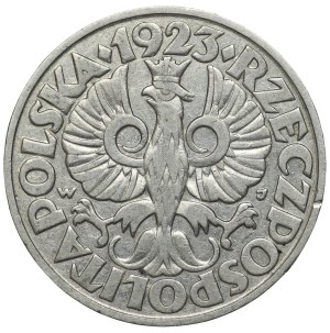 II RP, 50 pennies 1923 - double die