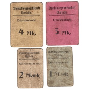 Czernica (Erbreichschacht) - obóz jeniecki przy kopalni Charlotte - zestaw 4 sztuk