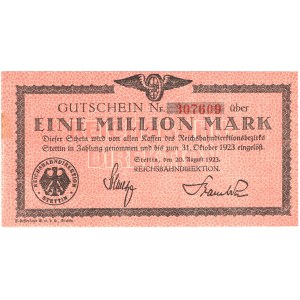 Szczecin (Stettin), 1 mln marek 1923
