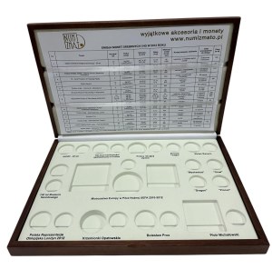 Wooden decorative box for a set of silver and NG coins 2012 issue