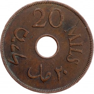 British Palestine, 20 Mils 1942, London