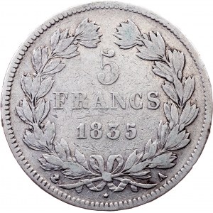 France, 5 Francs 1835, A, Paris