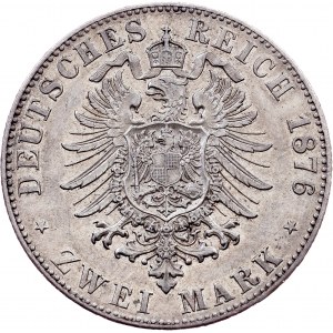 Germany, 2 Mark 1876, F
