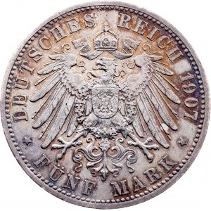 Germany, 5 Mark 1907, Karlsruhe
