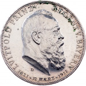 Germany, 5 Mark 1911, D, Munich