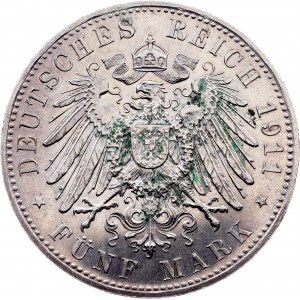 Germany, 5 Mark 1911, D, Munich