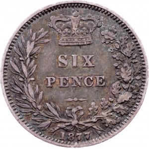 Great Britain, 6 Pence 1877, London