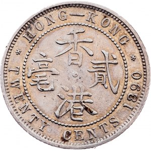 China, 20 Cents 1890, London