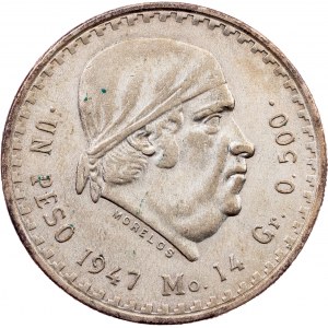 Mexico, 1 Peso 1947, Mo