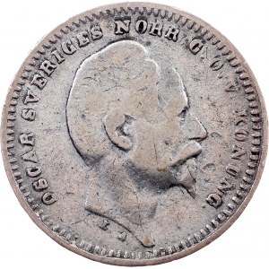 Sweden, 25 Ore 1856, Kungsholmen