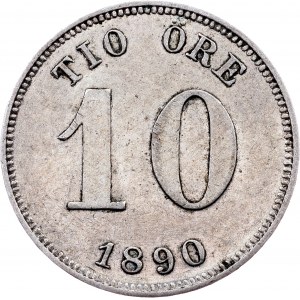 Sweden, 10 Ore 1890, Kungsholmen