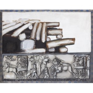 Tadeusz Dominik (1928 Szymanów - 2014 Warszawa), Dwa światy, 1964