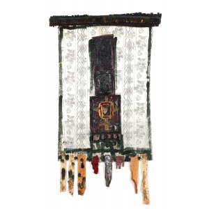Henryk Musiałowicz (1914 Gniezno - 2015 Warsaw), Banner, 1990s.