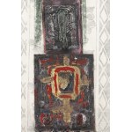 Henryk Musiałowicz (1914 Gniezno - 2015 Warsaw), Banner, 1990s.