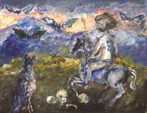 Jerzy Piotrowicz (1943 - 1999), DON KICHOT W GÓRACH, 1993