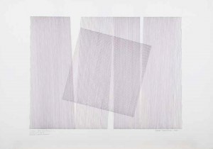 Wanda Gołkowska (1925-2013), HOMMAGE À HENRYK STAŻEWSKI Z CYKLU ZAPIS KWIETNIOWY/10, 1988