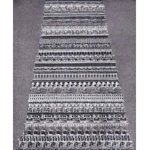 Roman Opałka (1931-2011), WIEŻA BABEL, 1968