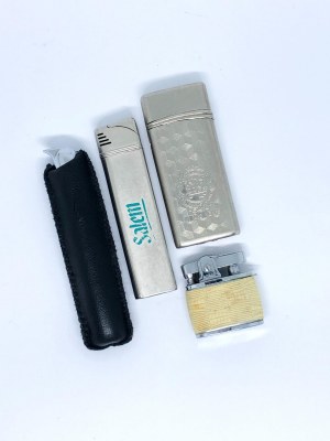 Set of 4 Working Lighters - King, Champ, etc.