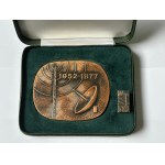 Original Commemorative Medal and Pin Set from the XXVth Anniversary of Radio and Television Stations.