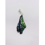 Peacock Necklace with Kyanite, 925 Silver, Gemporia Destello Series