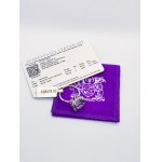 Ring with pink amethyst 8.00 and 4 white topazzmi 0.06 ct, 925 silver, Gemporia certificate
