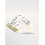 Ring with prasiolite Chantilly Cut 5.94 ct and14 white topazes 1.96 ct, 925 silver, RocksTV certificate