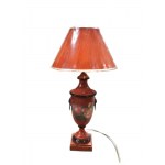 Hand-painted zinc lamp from Hotel Brystol