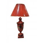 Hand-painted zinc lamp from Hotel Brystol